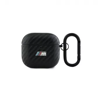 BMW BMA4CMPUCA futrola za AirPods 4 crna PU Carbon M Collection