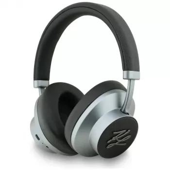 KARL LAGERFELD Grained Initials Bluetooth ANC Over-Ear slušalice, crne