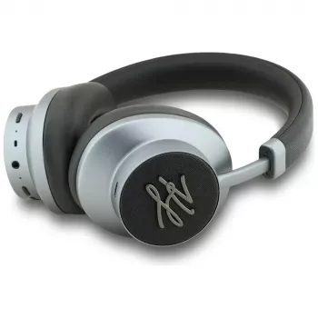 KARL LAGERFELD Grained Initials Bluetooth ANC Over-Ear slušalice, crne