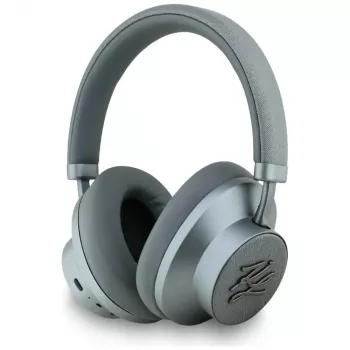 Karl Lagerfeld Grained Initials Bluetooth ANC Over-Ear slušalice, sive