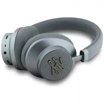 Karl Lagerfeld Grained Initials Bluetooth ANC Over-Ear slušalice, sive
