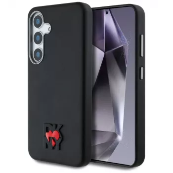 DKNY Leather Heart of NY futrola za Samsung Galaxy S25 crna