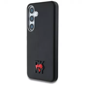 DKNY Leather Heart of NY futrola za Samsung Galaxy S25 crna
