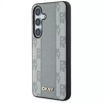 DKNY kožna MagSafe futrola Checkered Pattern za Samsung Galaxy S25 - taupe