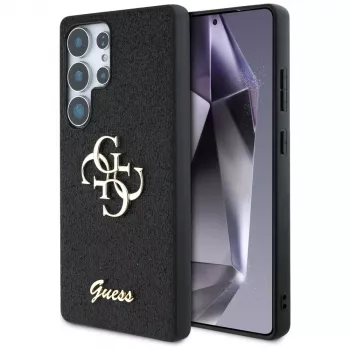 Guess Fixed Glitter Big 4G Metal Logo futrola za Samsung Galaxy S25 Ultra (crna)