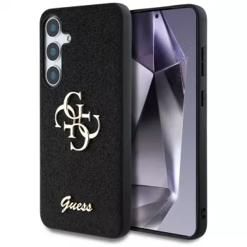 Guess Fixed Glitter Big 4G Metal Logo futrola za Samsung Galaxy S25 (crna)