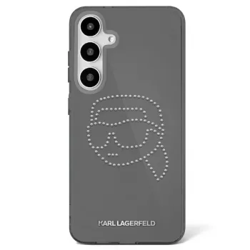 Karl Lagerfeld Rhinestones Karl Head Logo futrola za Samsung Galaxy S25 (crna)