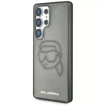 Karl Lagerfeld Rhinestones Karl Head Logo futrola za Samsung Galaxy S25 Ultra crna
