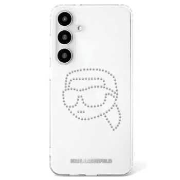 Karl Lagerfeld Rhinestones Karl Head Logo futrola za Samsung Galaxy S25 (transparentna)