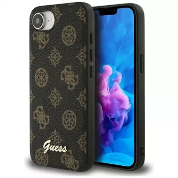 Guess Peony Script Logo MagSafe futrola za Apple iPhone 16e / 17e, crna