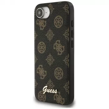 Guess Peony Script Logo MagSafe futrola za Apple iPhone 16e / 17e, crna