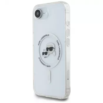 KARL LAGERFELD IML Metal Karl & Choupette Heads MagSafe futrola za iPhone 16e/17e, bijela