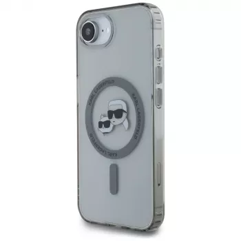 KARL LAGERFELD IML Metal Karl & Choupette Heads MagSafe futrola za iPhone 16e / 17e, crna