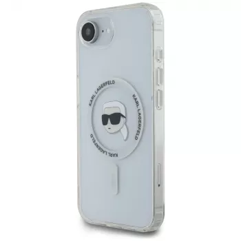 Karl Lagerfeld IML Metal Karl Head MagSafe futrola za iPhone 16e/17e, bijela