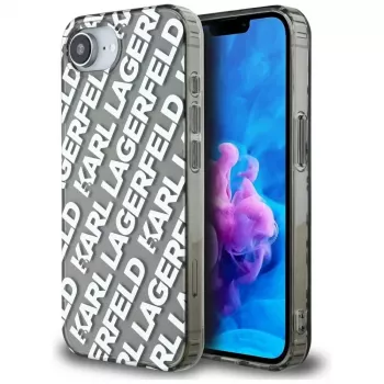 KARL LAGERFELD IML Repeat Logo futrola za Apple iPhone 16e / 17e, srebrna