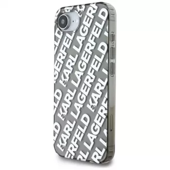 KARL LAGERFELD IML Repeat Logo futrola za Apple iPhone 16e / 17e, srebrna