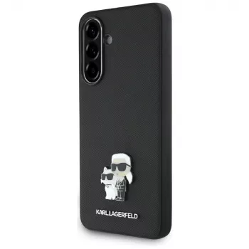 Karl Lagerfeld Saffiano K&C Metal Logo futrola za Samsung Galaxy A56 5G, crna