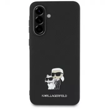 Karl Lagerfeld Saffiano K&C Metal Logo futrola za Samsung Galaxy A56 5G, crna