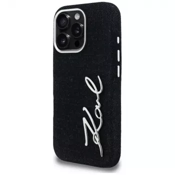 Karl Lagerfeld FW Jeans Signature Logo futrola za iPhone 16 Pro, crna