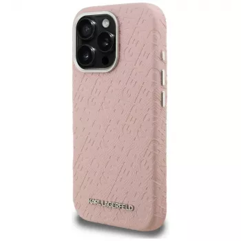 Karl Lagerfeld FW Stamped Karl MagSafe futrola za iPhone 16 Pro Max, roza