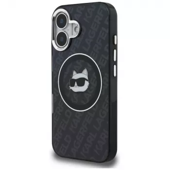 Karl Lagerfeld IML Choupette Head Logo MagSafe futrola za iPhone 16, crna