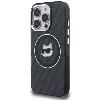 KARL LAGERFELD IML Choupette Head Logo MagSafe futrola za Apple iPhone 16 Pro Max, crna