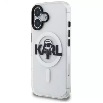 KARL LAGERFELD IML Karl Sketch Logo MagSafe futrola za iPhone 16, prozirna