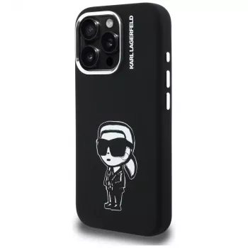 KARL LAGERFELD Silikonska Karl Sketch MagSafe futrola za Apple iPhone 16 Pro Max, crna