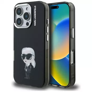 Karl Lagerfeld IML Aquarelle Karl & Logo futrola za iPhone 16 Pro Max, crna