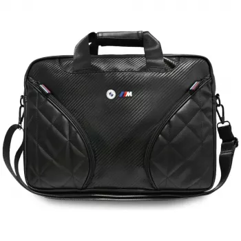 BMW Carbon Pockets & Metal Logo ruksak za prijenosno računalo 16 inch crni
