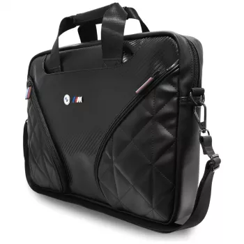 BMW Carbon Pockets & Metal Logo ruksak za prijenosno računalo 16 inch crni