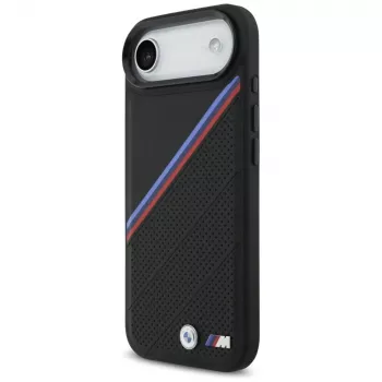 BMW M Tricolor Metal Logo MagSafe futrola za Apple iPhone Air, crna