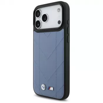 BMW M Quilted Logo MagSafe futrola za iPhone 17 Pro Max, plava