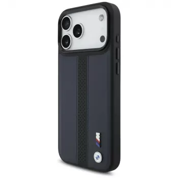 BMW M Perforated Stripe Logo MagSafe futrola za iPhone 17 Pro Max, navy