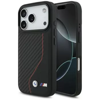 BMW M Carbon Line & Logo MagSafe futrola za Apple iPhone 17 Pro, crvena