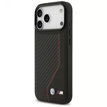 BMW M Carbon Line & Logo MagSafe futrola za iPhone 17 Pro Max, crvena