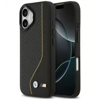 BMW M Carbon Line & Logo MagSafe futrola za iPhone 17, žuta