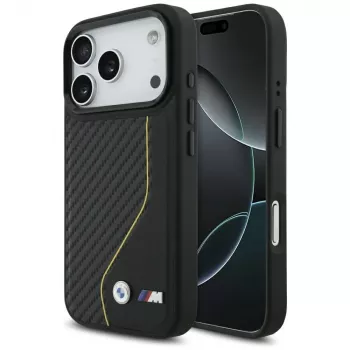 BMW M Carbon Line & Logo MagSafe futrola za iPhone 17 Pro, žuta