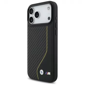 BMW M Carbon Line & Logo MagSafe futrola za iPhone 17 Pro Max, žuta
