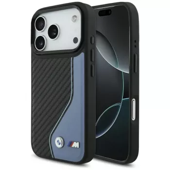 BMW M Carbon Logo MagSafe futrola za Apple iPhone 17 Pro, plava