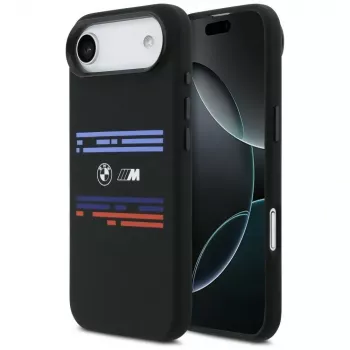 BMW M Silicon Horizontal Line MagSafe futrola za iPhone Air, crna