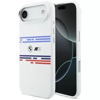 BMW M Silicon Horizontal Line MagSafe futrola za iPhone Air, bijela