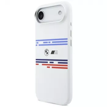 BMW M Silicon Horizontal Line MagSafe futrola za iPhone Air, bijela