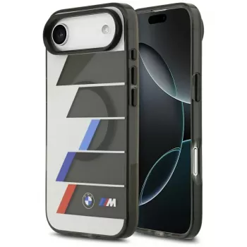 BMW M IML Metal Buttons Tricolor Lines MagSafe futrola za iPhone Air, antracit