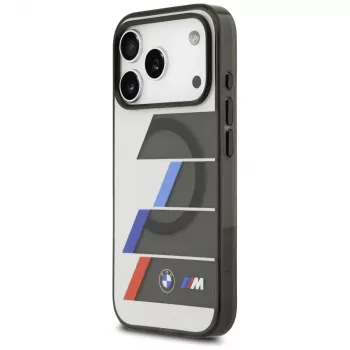 BMW M IML Metal Buttons TricolorLines MagSafe futrola za iPhone 17 Pro Max, antracit
