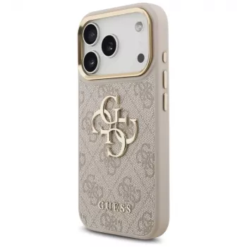 Guess 4G Big Classic Logo Big Strap Metal Buttons futrola za Apple iPhone 17 Pro, ružičasta