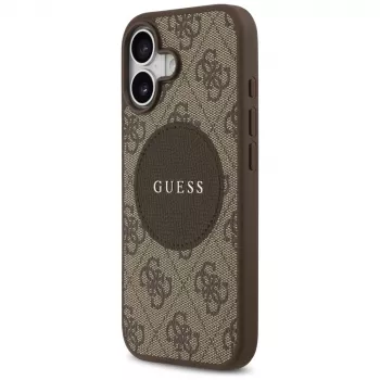 Guess 4G Circle Classic Logo MagSafe stražnja futrola za Apple iPhone 17 - smeđa