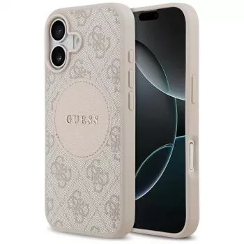 Guess 4G Circle Classic Logo MagSafe futrola za iPhone 17 - ružičasta