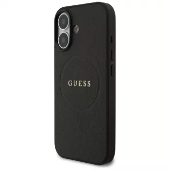 Guess Grained Ring MagSafe futrola za iPhone 17 - crna