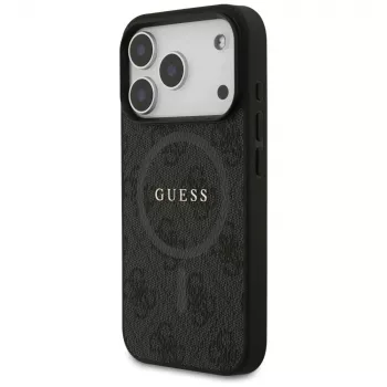Guess 4G Ring Classic Logo MagSafe futrola za iPhone 17 Pro (crna)